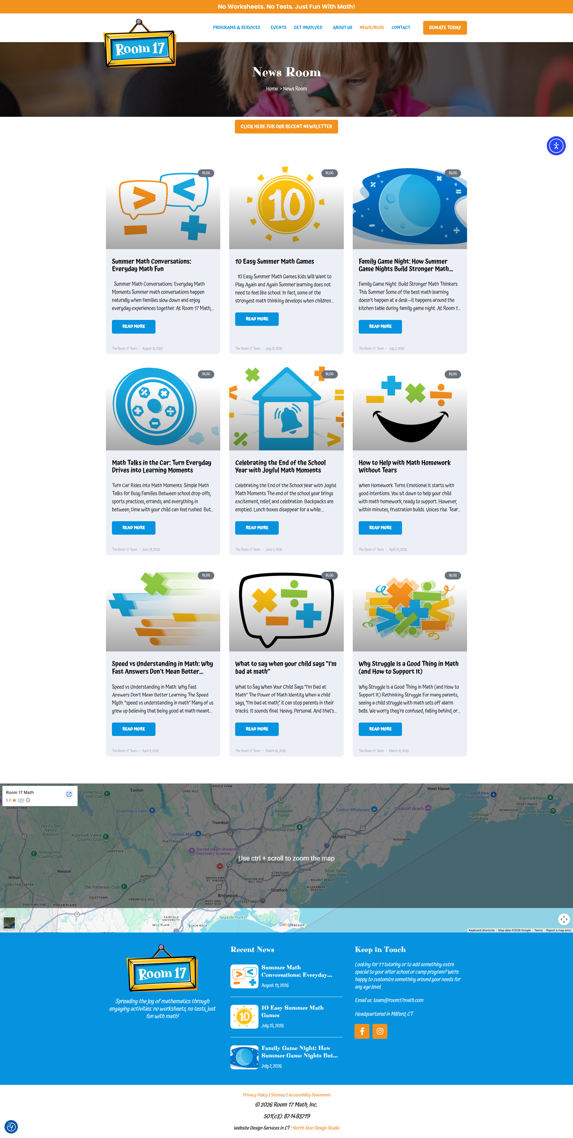 Room17Math – 501(c)(3) Non-Profit Education Platform - Screenshot